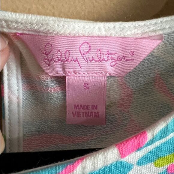 Lilly Pulitzer Sz Small Felicity Resort White Shellabrate Print Fit & Flare NWOT - Picture 3 of 8